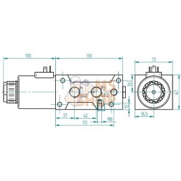 Valve commut.6/2-1/2 24 V c.c. | AK REGELTECHNIK Valve commut.6/2-1/2 24 V c.c. | AK REGELTECHNIKPR#919313