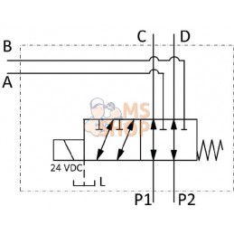 Valve commut.6/2-1/2 24 V c.c. | AK REGELTECHNIK Valve commut.6/2-1/2 24 V c.c. | AK REGELTECHNIKPR#919313