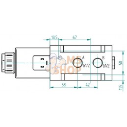 Valve commut.6/2-1/2-12 V c.c. | AK REGELTECHNIK Valve commut.6/2-1/2-12 V c.c. | AK REGELTECHNIKPR#919306