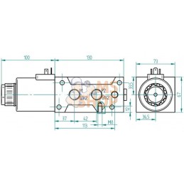 Valve commut.6/2-1/2-12 V c.c. | AK REGELTECHNIK Valve commut.6/2-1/2-12 V c.c. | AK REGELTECHNIKPR#919306