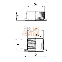 Passe cloison 2" | ARAG Passe cloison 2" | ARAGPR#608958