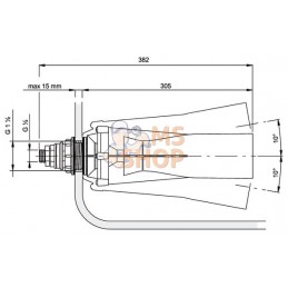 502062; ARAG; Agitateur hydraulique pivotant contrôlable avec buse de 2 mm; pièce détachée