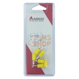Douille fiche plate jaune 6.3mm | AGCO BLISTER Douille fiche plate jaune 6.3mm | AGCO BLISTERPR#1082085