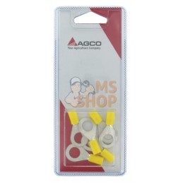 Cosses rondes jaune Ø10mm (6x) | AGCO BLISTER Cosses rondes jaune Ø10mm (6x) | AGCO BLISTERPR#1082116