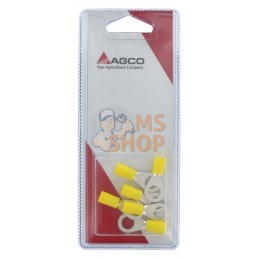 Cosses rondes jaune Ø8mm (6x) | AGCO BLISTER Cosses rondes jaune Ø8mm (6x) | AGCO BLISTERPR#1082199