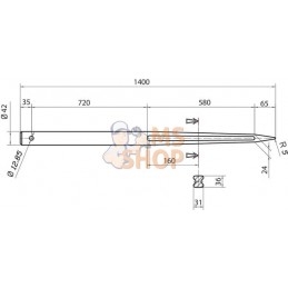 Dent de chargeur 42x1400 | BATTISTA PORTERI | BATTISTA PORTERI Dent de chargeur 42x1400 | BATTISTA PORTERI | BATTISTA PORTERIPR#