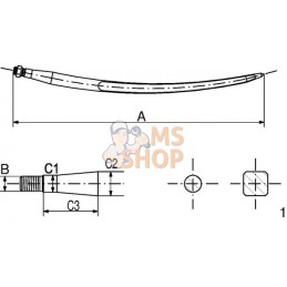 Dent de pince 35x600 M20 | BATTISTA PORTERI Dent de pince 35x600 M20 | BATTISTA PORTERIPR#917119