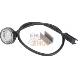 Feu de gabarit LED, rond, 12/24V, blanche, à boulonner, Monopoint II by Aspöck | ASPÖCK Feu de gabarit LED, rond, 12/24V, blanch