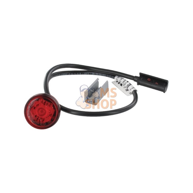 Feu de gabarit LED, rond, 12/24V, rouge, à boulonner, Monopoint II by Aspöck | ASPÖCK Feu de gabarit LED, rond, 12/24V, rouge, à