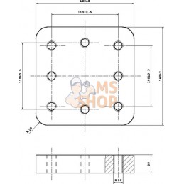 Plaque à souder 110x100mm 8x M16 | BERNHOFER GESENKSCHMIEDE Plaque à souder 110x100mm 8x M16 | BERNHOFER GESENKSCHMIEDEPR#896173