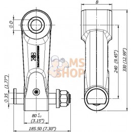 Chapes BR2 80/45 Pivot 35 | BALTROTORS Chapes BR2 80/45 Pivot 35 | BALTROTORSPR#915849