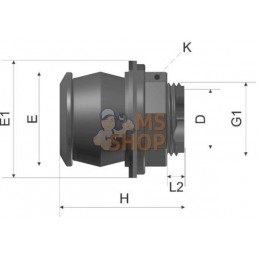 Passe cloison 3/4" | BDFAST Passe cloison 3/4" | BDFASTPR#904566