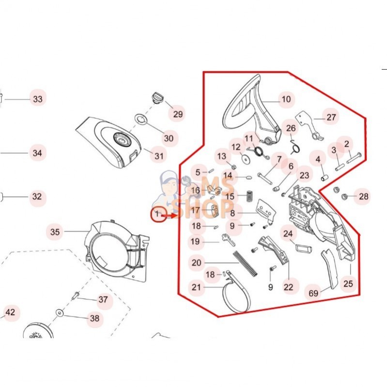 ZJC001 FREIN DE CHAINE C. T4518 | TOPSUN