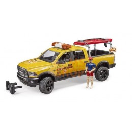 RAM 2500 Power Wagon Sauveteur avec figurine et planche | BRUDER RAM 2500 Power Wagon Sauveteur avec figurine et planche | BRUDE