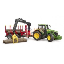 John Deere 7R 350 avec remorque à grumes | BRUDER John Deere 7R 350 avec remorque à grumes | BRUDERPR#1086759