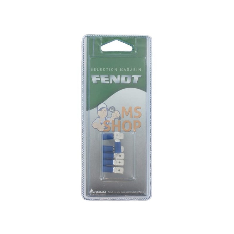 Fiche plate 6,3 x 0,8mm (6x) | FENDT BLISTER Fiche plate 6,3 x 0,8mm (6x) | FENDT BLISTERPR#1087912