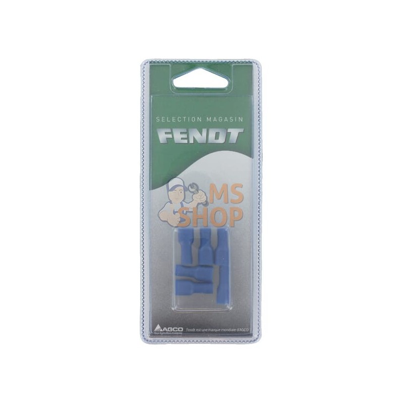 Fiche clip femelle rouge 6,3 mm (6x) | FENDT BLISTER Fiche clip femelle rouge 6,3 mm (6x) | FENDT BLISTERPR#1087914