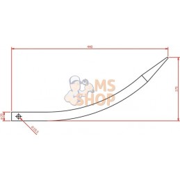 Dents coudées 25x440 r515 | FORGES DU SAUT DU TARN | FORGES DU SAUT DU TARN Dents coudées 25x440 r515 | FORGES DU SAUT DU TARN |