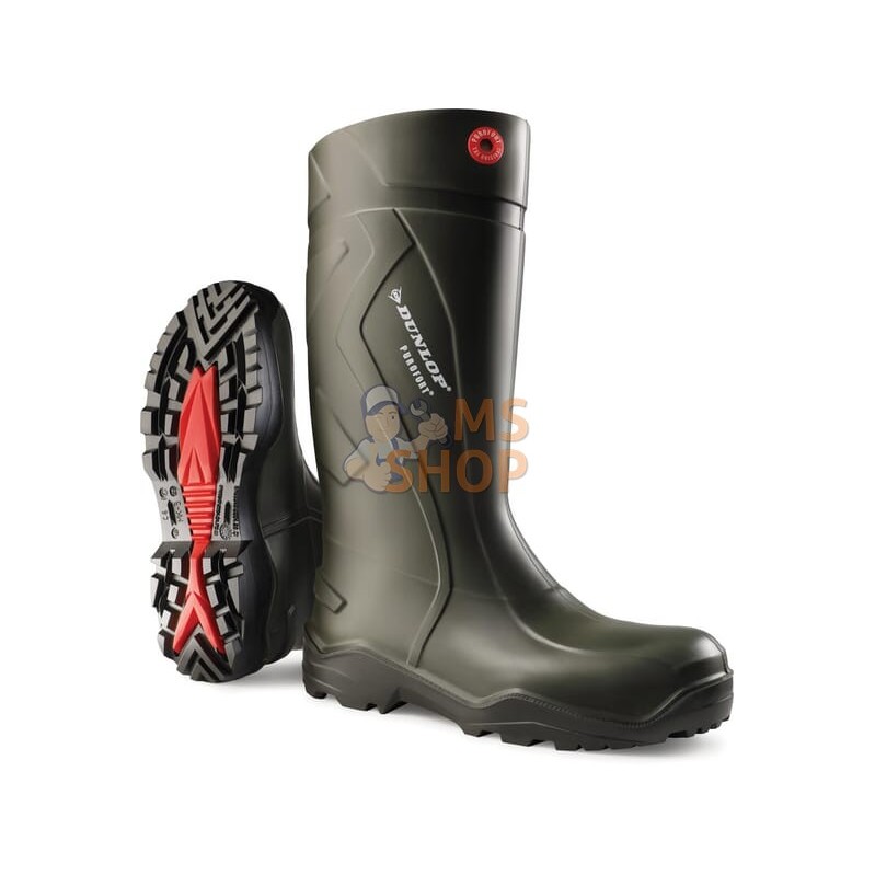 Bottes vertes, classe O4, taille T40 Wellingtons Purofort® Dunlop | DUNLOP Bottes vertes, classe O4, taille T40 Wellingtons Puro