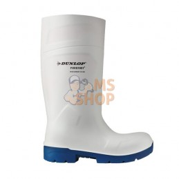 Bottes de sécurité blanches, classe S4, taille 45 Wellingtons Purofort® FoodPro Dunlop | DUNLOP Bottes de sécurité blanches, cla