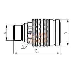 Coupleur fem PV 1/2 BSP-20pcs | FASTER Coupleur fem PV 1/2 BSP-20pcs | FASTERPR#781585