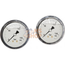 Manomètre Ø63 0-160 ¼" arrière | ET Manomètre Ø63 0-160 ¼" arrière | ETPR#753090