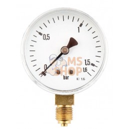Manomètre Ø63 0-1,6bar ¼" inf. | ET Manomètre Ø63 0-1,6bar ¼" inf. | ETPR#753082