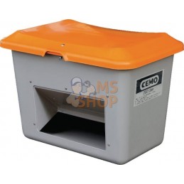 Conteneur fibre de verre gris/orange 200L capacité 12,5kg 890x600x640mm Cemo | CEMO Conteneur fibre de verre gris/orange 200L ca
