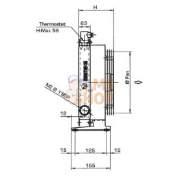 Refroidisseur d'huile (12 V) 38-50' C 2024K-12-2-01 | EMMEGI | EMMEGI Refroidisseur d'huile (12 V) 38-50' C 2024K-12-2-01 | EMME