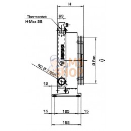 Refroidisseur d'huile (12 V) 38-50'C 2030K-12-2-01 | EMMEGI Refroidisseur d'huile (12 V) 38-50'C 2030K-12-2-01 | EMMEGIPR#903461