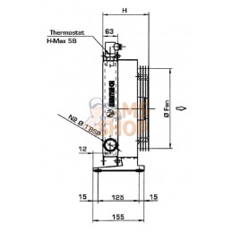 Refroidisseur d'huile (12 V) 38-50'C 2020K-12-2-01 | EMMEGI Refroidisseur d'huile (12 V) 38-50'C 2020K-12-2-01 | EMMEGIPR#903464