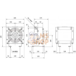 Refroidisseur d'huile (12V) 38 | EMMEGI Refroidisseur d'huile (12V) 38 | EMMEGIPR#903471