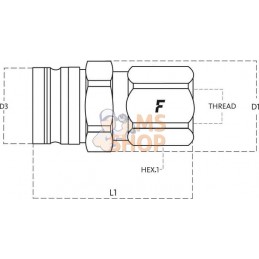 Valve de freinage mâle M22x1.5-15L | FASTER Valve de freinage mâle M22x1.5-15L | FASTERPR#923818