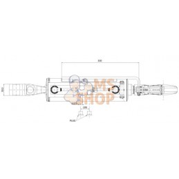 Barre de poussée hydraulique Cat 3 | CBM Barre de poussée hydraulique Cat 3 | CBMPR#921674