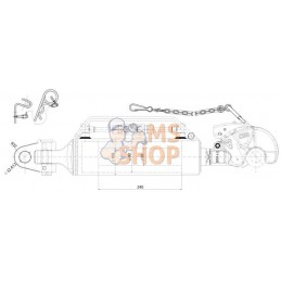 Barre de poussée hydraulique Cat 3 | CBM Barre de poussée hydraulique Cat 3 | CBMPR#921674