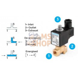 Électrovanne 3/2 NC 1/8" | DURAVIS Électrovanne 3/2 NC 1/8" | DURAVISPR#700590