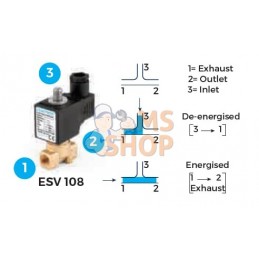 Électrovanne 3/2 NO 1/4" | DURAVIS Électrovanne 3/2 NO 1/4" | DURAVISPR#700593