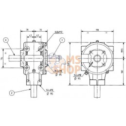 Boîtier T-304A 1:3 | COMER | COMER Boîtier T-304A 1:3 | COMER | COMERPR#1089155