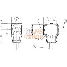 Boîtier T-281A 1:1 | COMER Boîtier T-281A 1:1 | COMERPR#976229