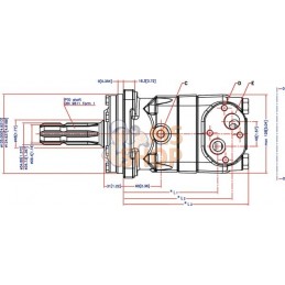 Moteur Orbit Cardan 1 3/8"Z6 | DANFOSS Moteur Orbit Cardan 1 3/8"Z6 | DANFOSSPR#750789