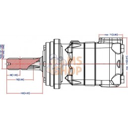 Moteur Orbit Cardan 1 3/8"Z6 | DANFOSS Moteur Orbit Cardan 1 3/8"Z6 | DANFOSSPR#750789