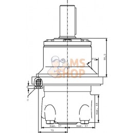 Moteur Orbit Cardan Ø45 Coniq | DANFOSS | DANFOSS Moteur Orbit Cardan Ø45 Coniq | DANFOSS | DANFOSSPR#750797