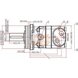 Moteur Orbit Cardan Ø40, Stand | DANFOSS Moteur Orbit Cardan Ø40, Stand | DANFOSSPR#750790