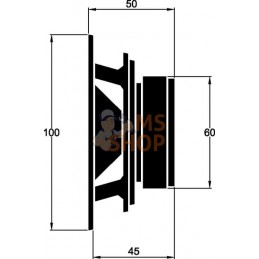 Kit de 2 haut-parleurs 100 mm | CALEARO Kit de 2 haut-parleurs 100 mm | CALEAROPR#922474