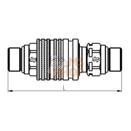 Coupleur femelle 1/2-M22x1.5-15L | FASTER | FASTER Coupleur femelle 1/2-M22x1.5-15L | FASTER | FASTERPR#781323