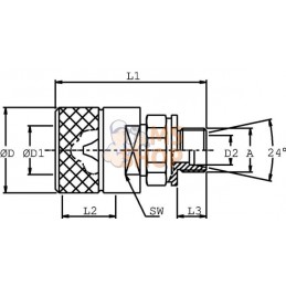 Coupleur à visser mâle M20x150 | DNP Coupleur à visser mâle M20x150 | DNPPR#780522