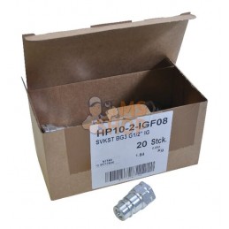 Coupleur mâle 1/2-1/2"BSP-20pcs | DNP Coupleur mâle 1/2-1/2"BSP-20pcs | DNPPR#780390