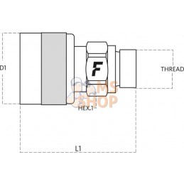 Coupleur à visser mâle 3/4 BSP | FASTER Coupleur à visser mâle 3/4 BSP | FASTERPR#781351