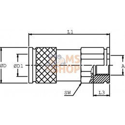 Coupleur face plane fem  1/2" - 3/4" BSP | DNP Coupleur face plane fem  1/2" - 3/4" BSP | DNPPR#780466