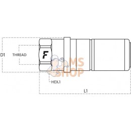 Coupleur femelle 3/8-1/4 BSP | FASTER Coupleur femelle 3/8-1/4 BSP | FASTERPR#781234